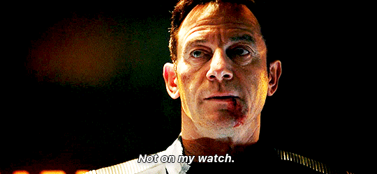 Animated GIF of Lorca saying "Not on my watch."