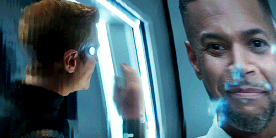 Stamets experiencing a recording made by Culber.
