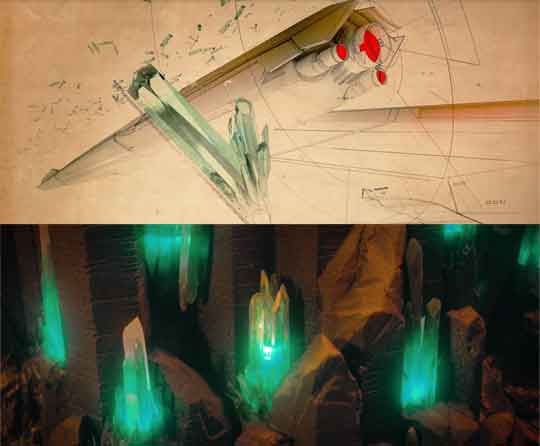 Crystals.